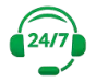 24/7 customer support icon